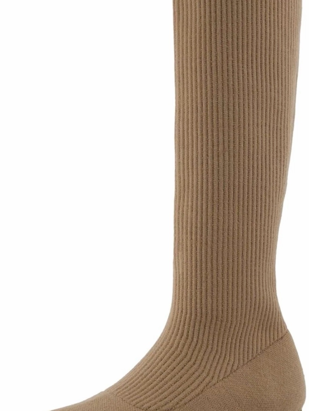 Men's Ribbed Knee-High Sock in Camel